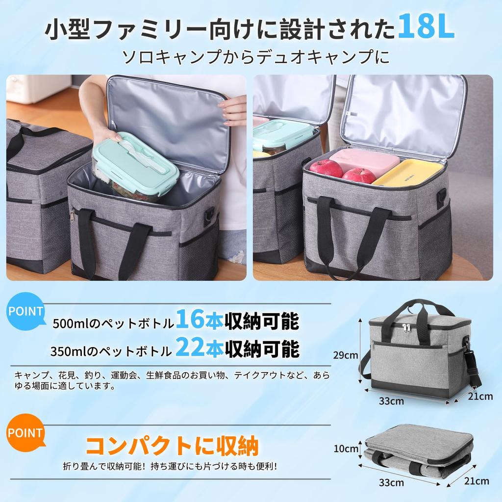 Large Capacity Cooler BoxColder Bag [Keeps Food Cold, Warm, and Fresh] 18L30L Insulated Cooler Bag with 4-Layer Insulation, Leak-Proof, Foldable,
