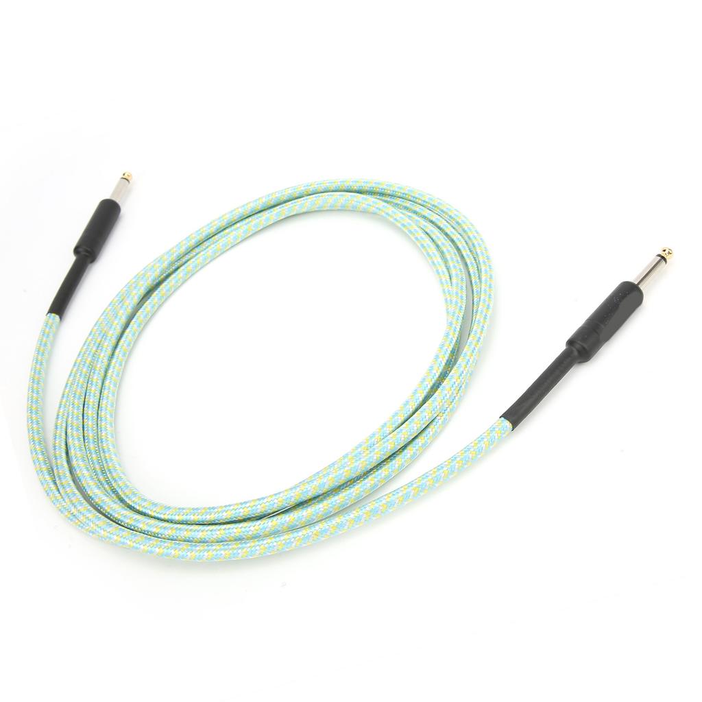Gitarrenkabel Geflechtschirmung Vernickelter Stecker Audiokabel Elektronisches Musikinstrument Kabel