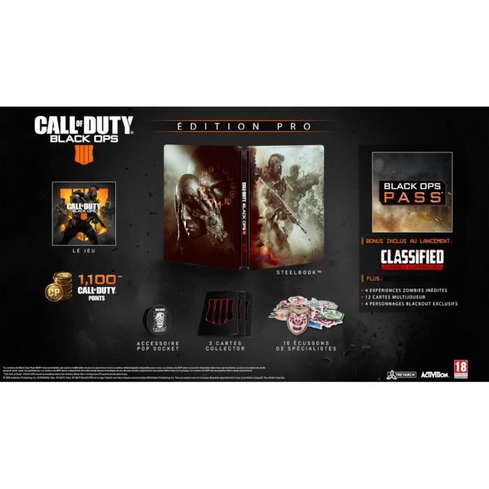 Call of duty black ops 4 pro édition jeu xbox one