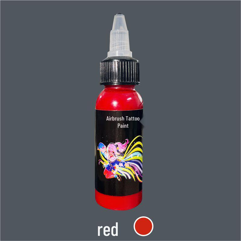 Waterproof Temporary Airbrush Tattoo Pigment - Realistic, Non-Discoloring Body Paint