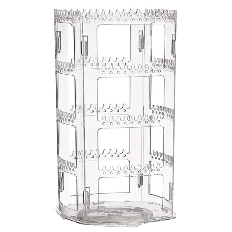360° Rotating Earring Display Stand, Clear Acrylic Removable Jewelry Display Stand Earrings and Studs Holder