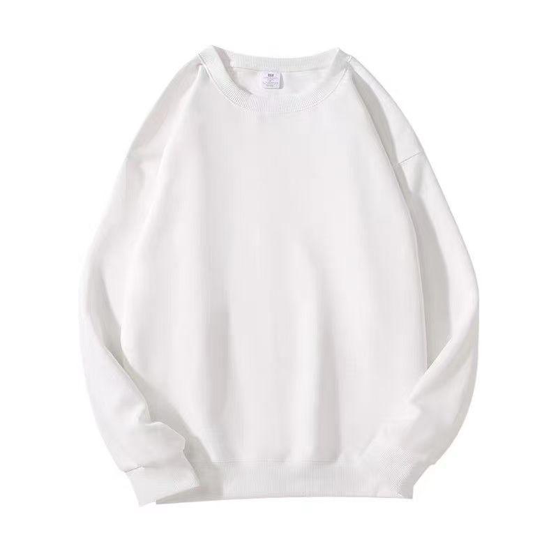 Men's Autumn Retro Casual Plain Round Neck Hoodie