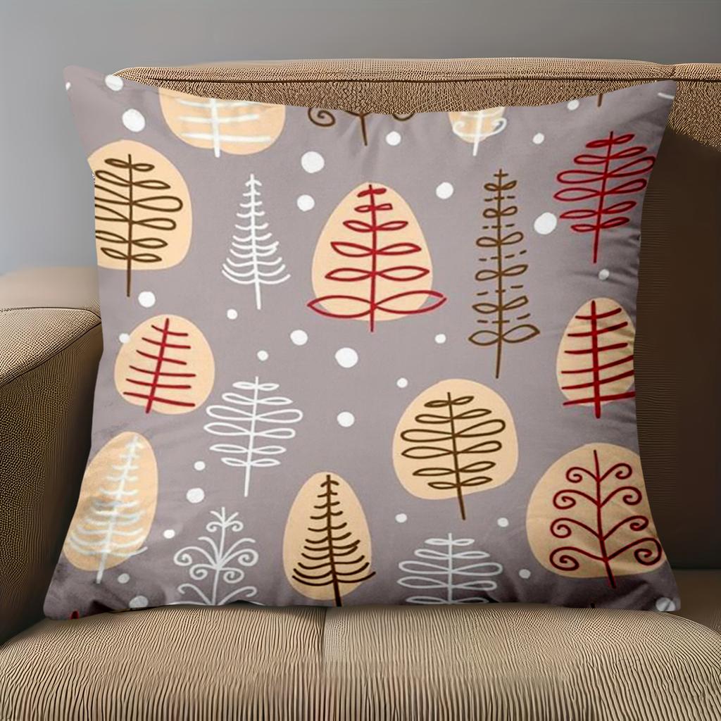 1 Pieces Cute Tree Pattern Throw Pillow for Home Decor Polyester pillowcase, sofa decorative cushion cov Headboard Pillow