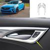 For Cadillac CT5 - 4pcs Handle Frame Silver Steel Inner Door Button