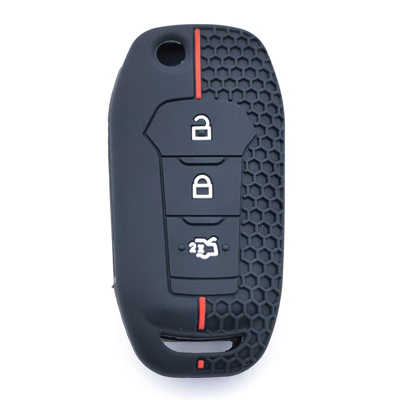 3 Button Silicone Car Remote Key Case Cover For Ford Figo  Mondeo 5 Ecosport Puma  Fiesta Mk8 Everest Ranger Accessories