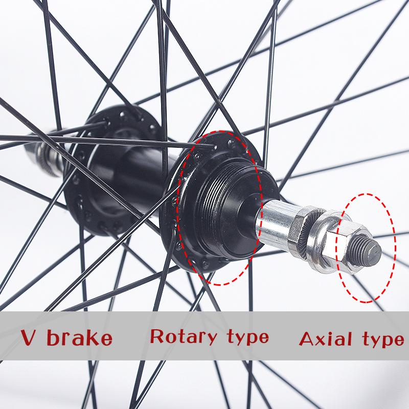 ROCKBAO Mountain Bike 20inch V brake Wheel set 406/451Rotary type Cassette 2Bearing 100X135mm 6/10S Bicycle Wheel