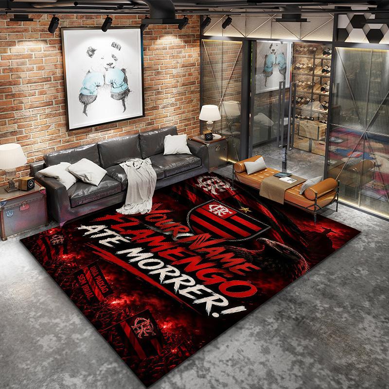 Clube De Regatas Flamengo Custom Name Carpet Rug For Living Room Bedroom Home Sofa Decoration Kids Play Nonslip Floor Mat