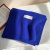 Short Japanese small scarf women's winter warm solid color wool knitted scarf student Korean version male couple versatile