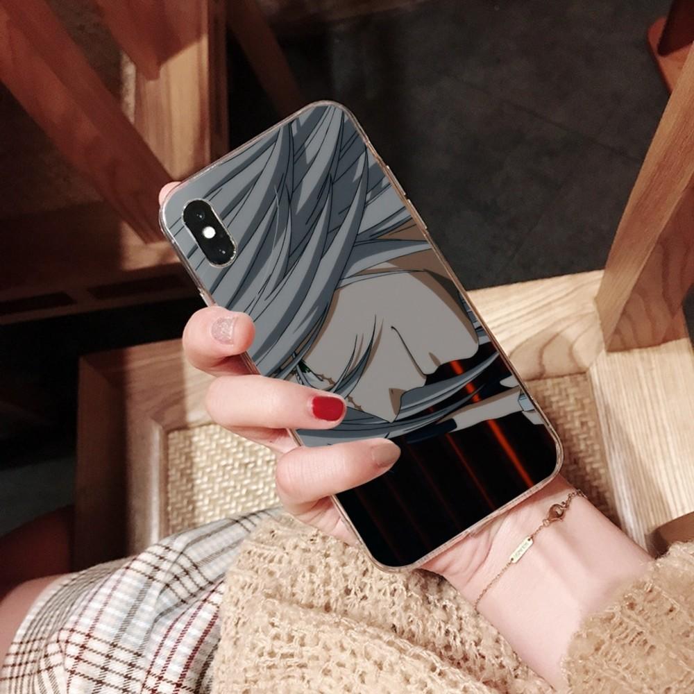Black Butler Anime Phone Case For iPhone 13 14 Pro Max XS XR 12 11 Pro 13 Mini 6 7 8 Plus Clear Back Cover Capa