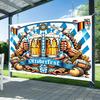 Oktoberfest Banners Polyester Oktoberfest Backdrops, Indoor and Outdoor, for Homes, Porches and Gardens
