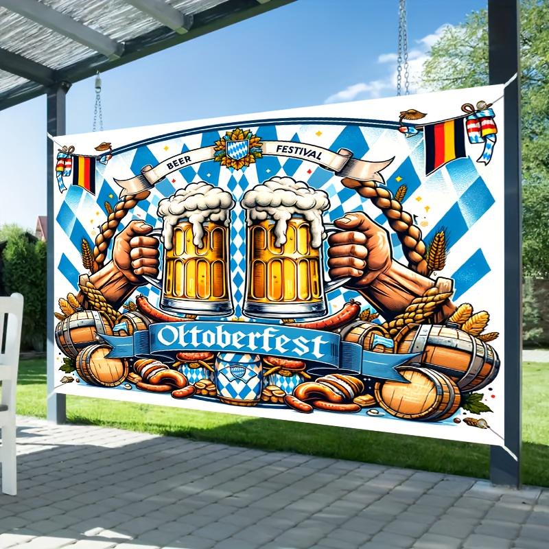 Oktoberfest banners Polyester Oktoberfest backdrops, indoor and outdoor, for homes, porches and gardens 100x150cm
