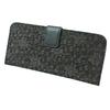 Inden Long Wallet Bundle L Thin Deerskin Black x Black Lacquer Clematis Pattern [Indenya] 2107-01-169