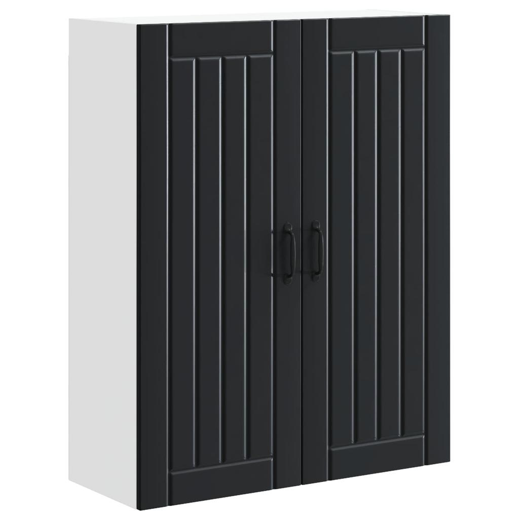 Wall Cabinet LUCCA Black 80 X 31 X 100 Cm Particleboard