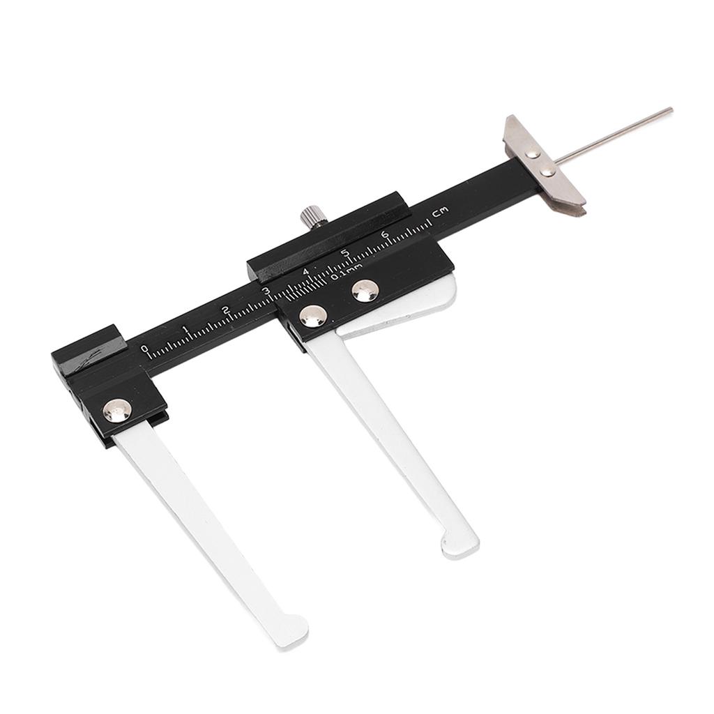 Brake Disc Depth Gauge Caliper 0.1mm Accuracy Metric 0‑60mm Portable Brake Disc Depth Measuring Ruler Compact Auto Repair Tool