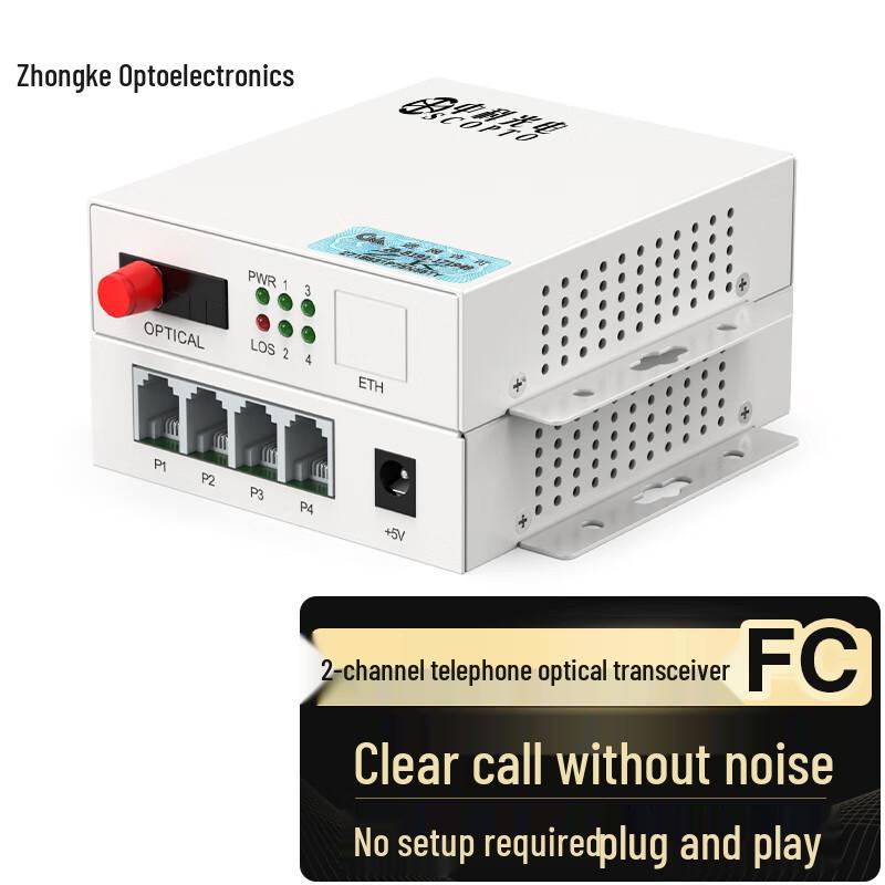 PCM Voice Telephone Fiber Optic Transceiver