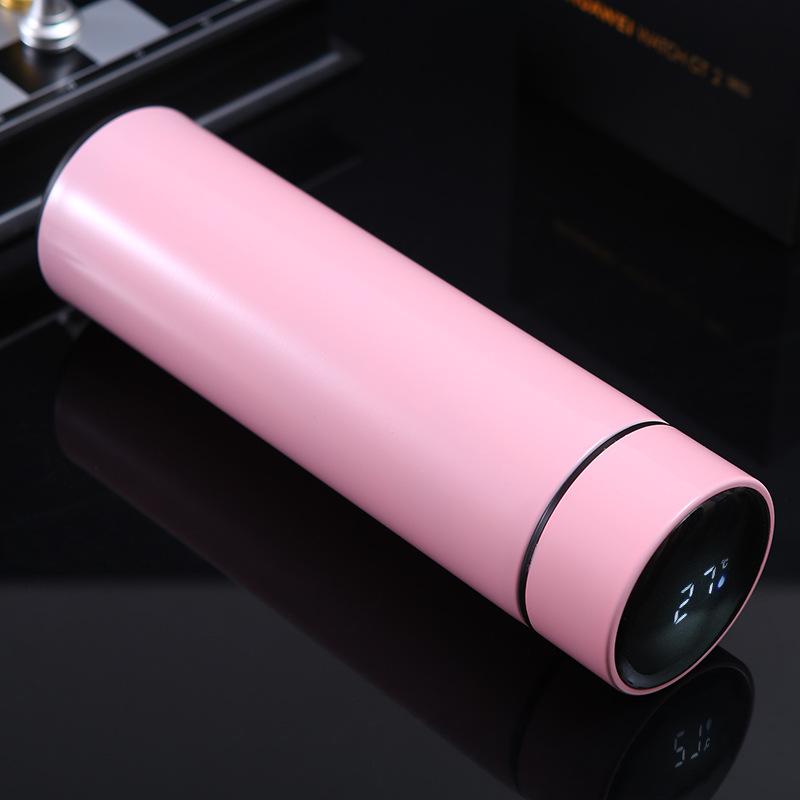 Stainless Steel Smart Thermos Cup Double-layer Vacuum Touch Temperature Cup Business Men's and Women's Office Straight Cup