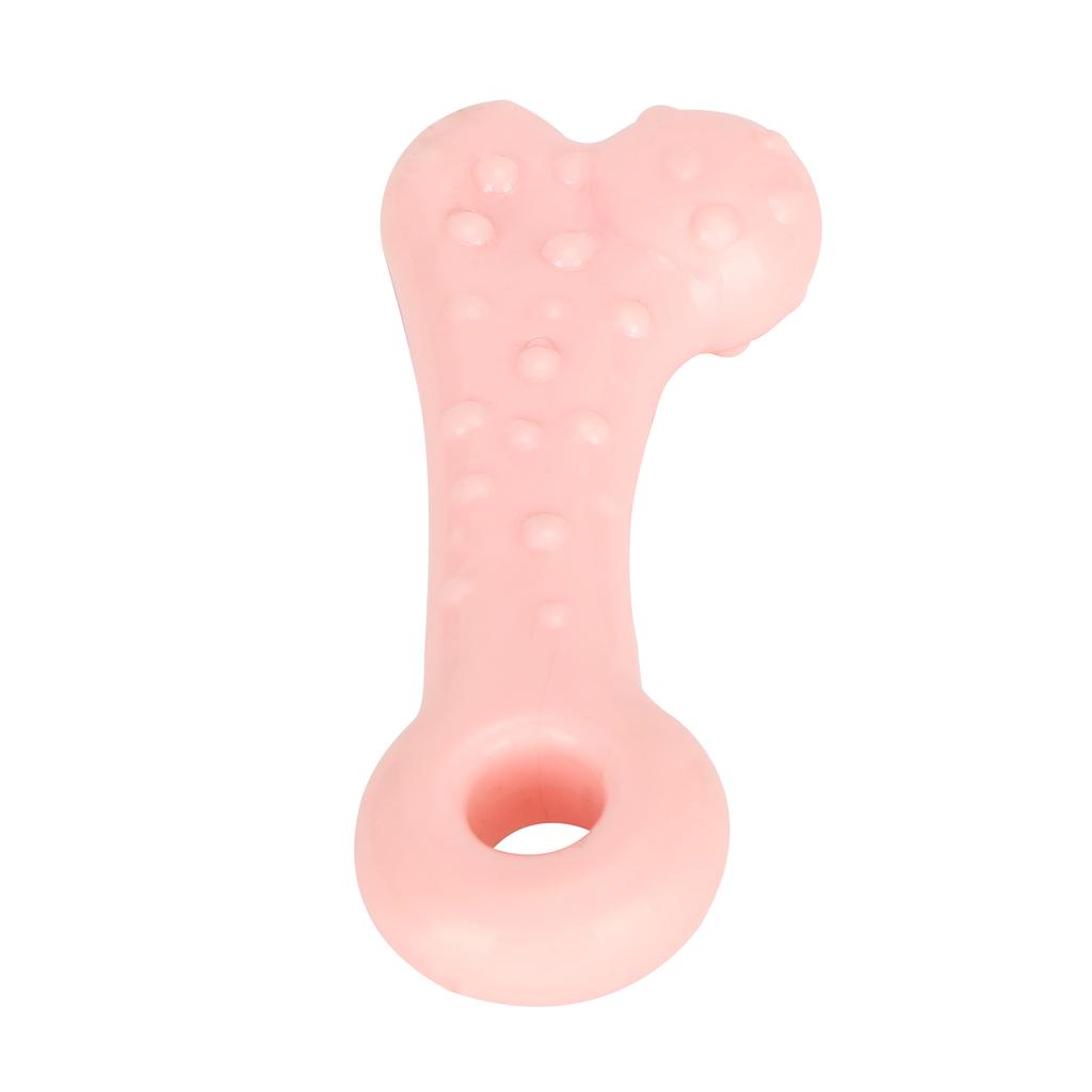Bone Shape Dog Chew Toy Pet Teeth Cleaning Playing Sticks Dog Interactive Bite ToyPink