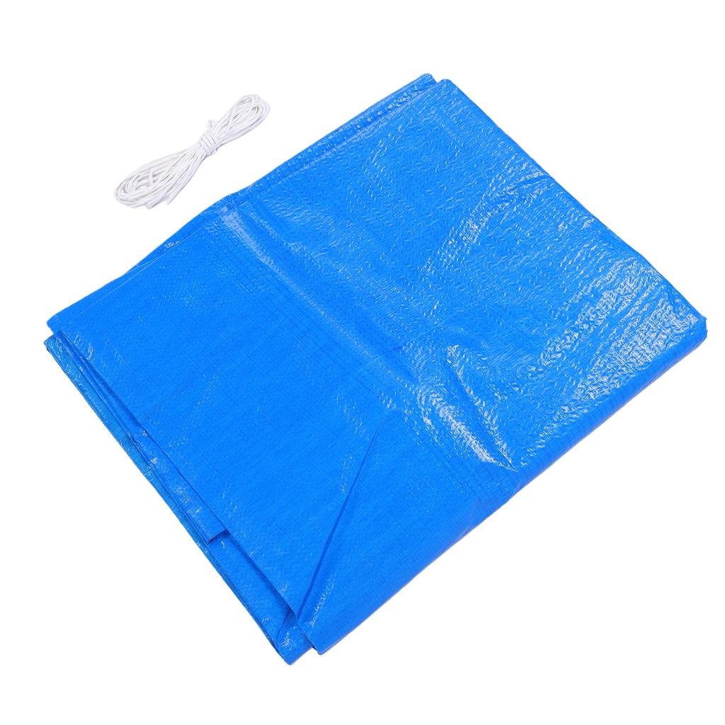 Heavy Duty Water Proof Tarp Blue PE 3x5m Windproof Outdoor Garden Rainproof Covering for Camping Car Garden Pool Farm