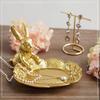 Moin Moin Figure Ornament Rabbit Gold Trinket Box Holds Accessories Tray Antique Retro Key Jewelry Entrance Rabbit Alice In Wonderland/Standing Pose 2