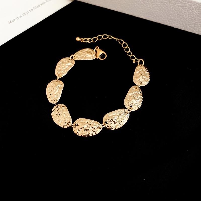 Retro gold leaf tassel necklace stud earrings jewelry set fashionable light luxury high temperament jewelry women
