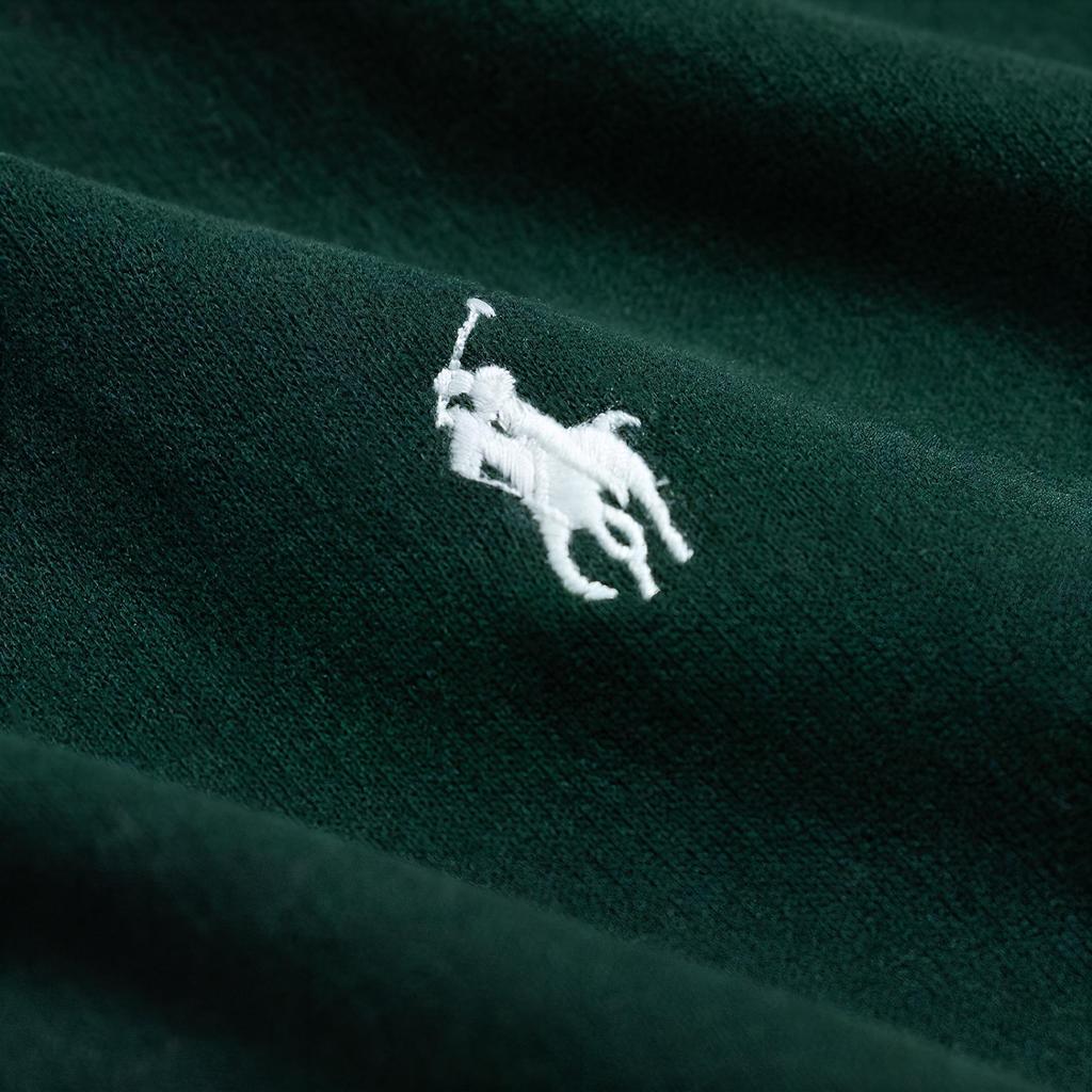 Polo Ralph Lauren FW23 Pony Logo Embroidered Hooded Fleece Long Sleeve Sweatshirt Men Sweatshirt Green 710838696-015