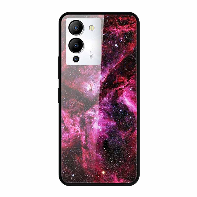 Luxury Shockproof Tempered Glass Back Cover Hard Case For Infinix Note 12 G96 Infinix Note 11pro 11s Protective Cool Phone Cover
