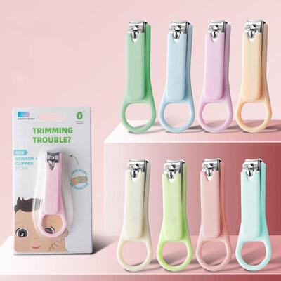 Child-Safe Anti-Pinch Baby Nail Clipper Set - Anti-Splash, Cute Design, Portable for Kids and Students