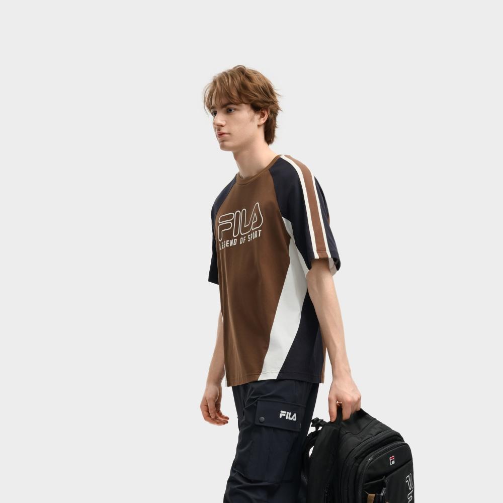 Fila ORIGINALE T Shirt Men's Dried Milk Umber F11M539120F-BN