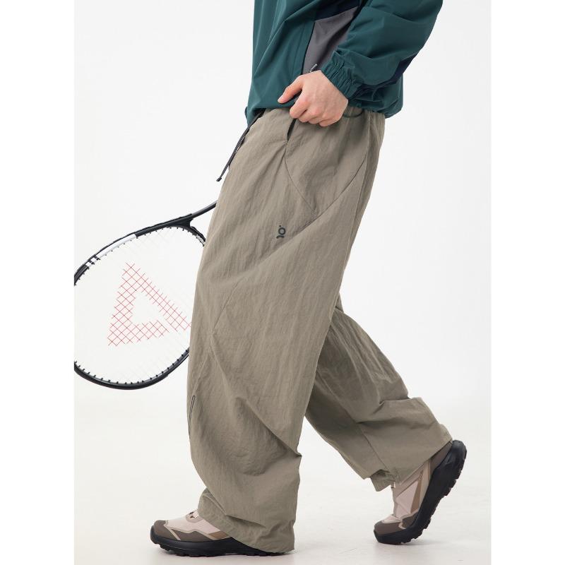 Pantaloni da Paracadutista Uomo Deostrutturati a Pieghe Sdoppiate Funzionali da Esterno Resistenti all'Acqua Casual Cargo Lunghi