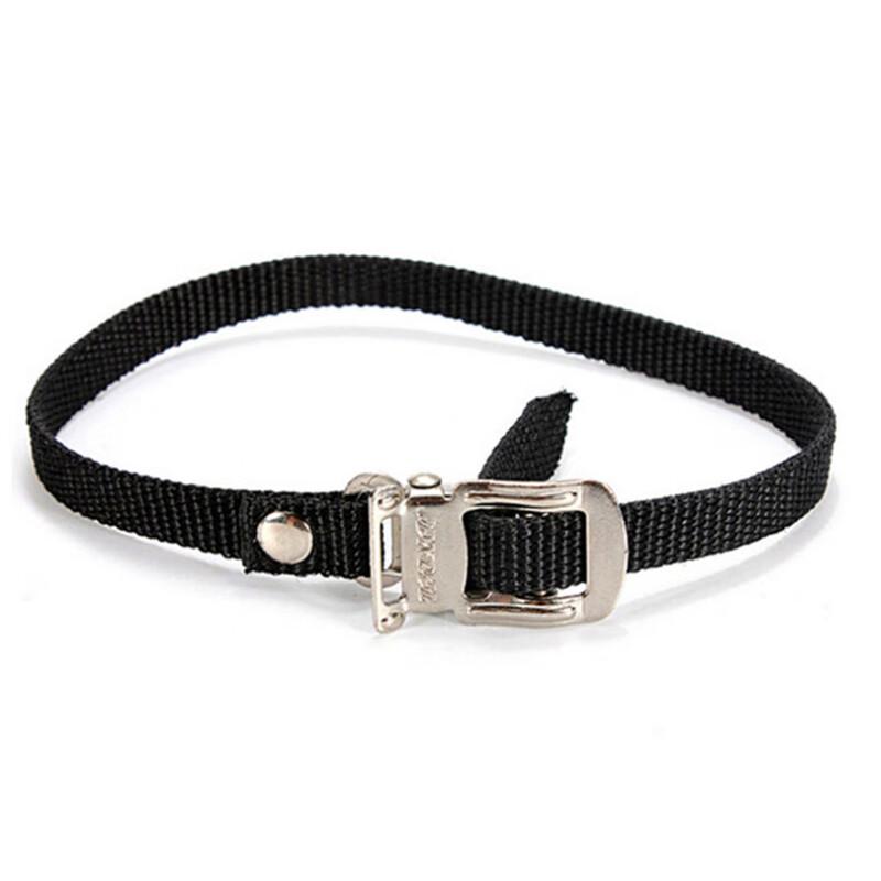 Bicycle Pedal Toe Clips and Straps Set