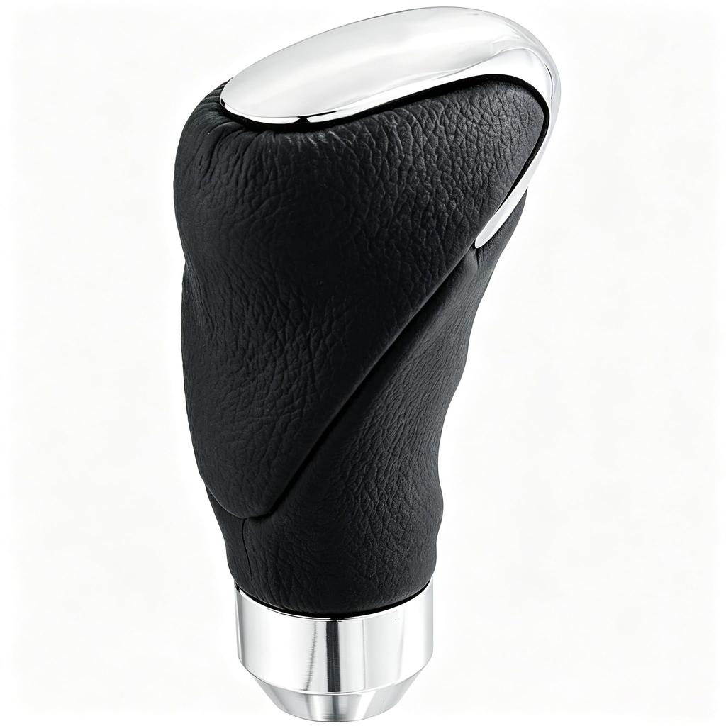 Lunsom Lightweight PU Leather Shift Shift Replacement Shift Knob for Manual Cars Knob, Lever, (Black)