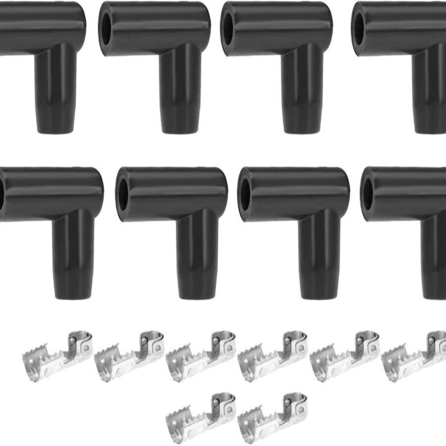 Plug Boot Terminal Kit - 90 Degree Distributor and Coil Boot Ignition Wire (8