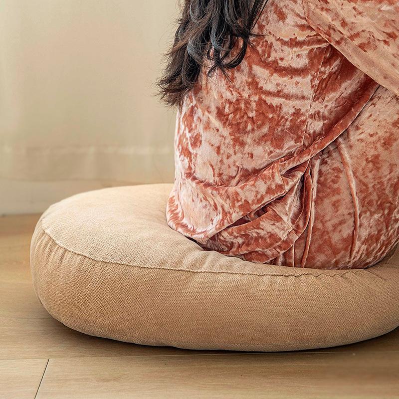 Round Floor Seat Pillow Solid Color Meditation Cushion Oversized Yoga Pillow Floor Cushions Sofa Chair Seat Pads Mat JAF122