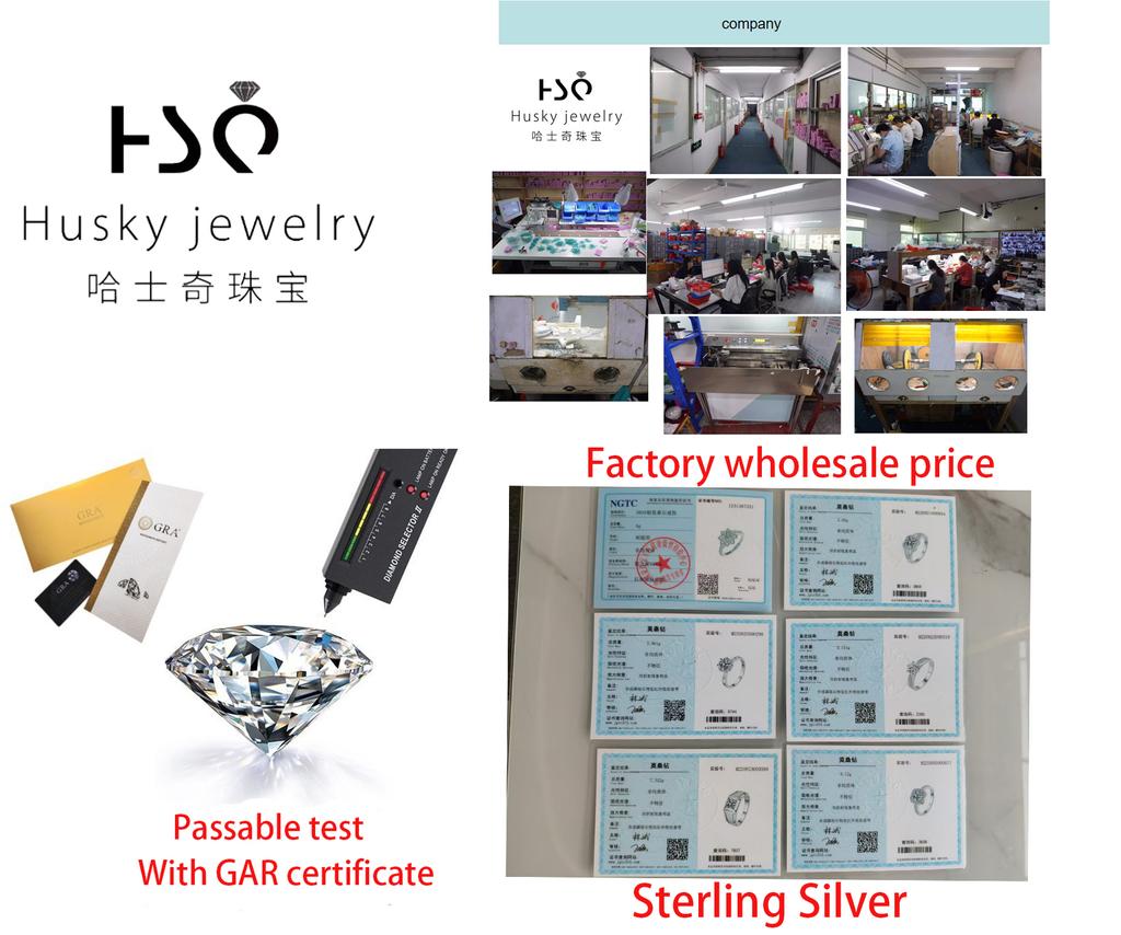 Classic Style Jewelry Four Claw S925 Sterling Silver 1ct VVs1 Moissanite Hypoallergenic Pendant Necklace of Women Gift