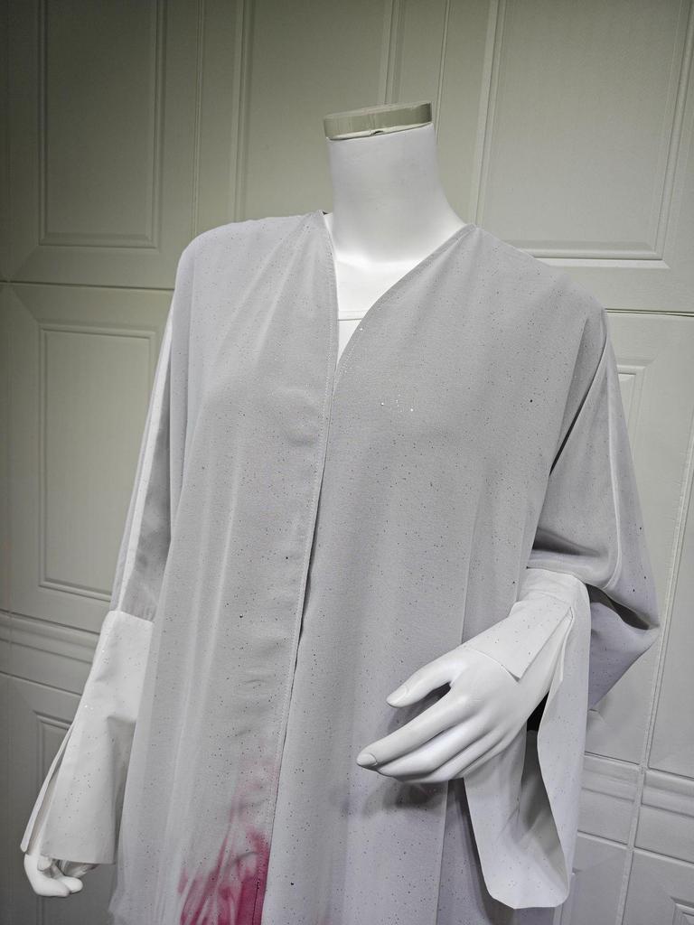 Verlaufend Glänzender Sommer Abaya Cardigan Robe 2025 - Lange Modische Überwurf Oberbekleidung