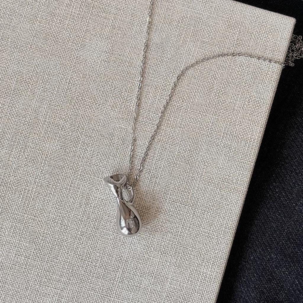 Vintage Gewebte Tasche/Wasserflaschen-Anhänger Halskette Lange Pulloverkette Verstellbare Länge Choker Modeschmuck für Damen