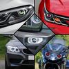3 Inch Dynamic Devil Eye LED Car Light Headlight Assembly 6 Mode 3D Modified Eagle Eye Light With Remote Modification Kit