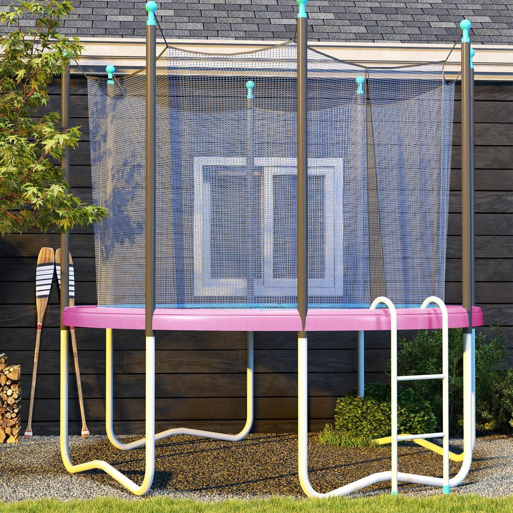 Replacement Spring Cover for Trampolines, Waterproof, Tear-Resistant, diameter 244 cm, Pink