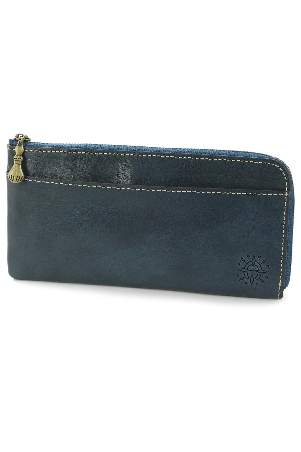 

Long Wallet Zipper Genuine Leather Navy [Dakota] L-shaped Women s DA-35897-60 Темно-синій