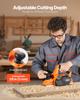 Electric Hand Planer, 82 mm Cut Width, 900W 14500 RPM Corded Power Handheld Planer for Wood, with Adjustable Cut Depth, 2 Blades, for Woodworking Wood