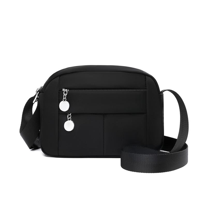 Women's Multi-Compartment Nylon Crossbody Bag Large Capacity Shoulder Bag