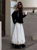 High Neck Off-Shoulder Sweater Women's Autumn Winter Ins Style Matching Knit Sweater Loose Pullover