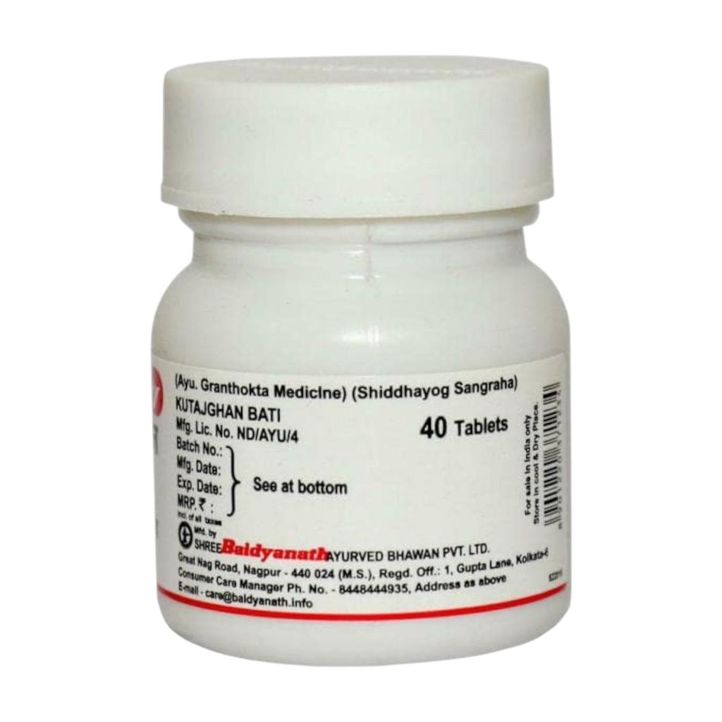 Baidyanath Asli Ayurved Kutajghan Bati 40 Tablets Pack Of 3 Natural Digestive Support Supplement