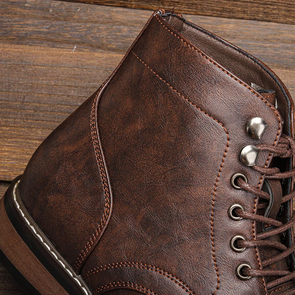 Classical Men Boots  Fashion Comfortable Spring Leather Ankle Boots