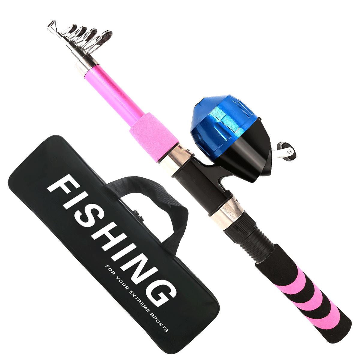 Hot-Selling Portable Telescopic Fishing Rod Reel Combination Set for Children Manufactured Cross-Border Carp Plastic 180cm