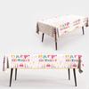 Birthday Party Decor Oil-proof Waterproof Cartoon Disposable Atmosphere Tablecloth Table Cover