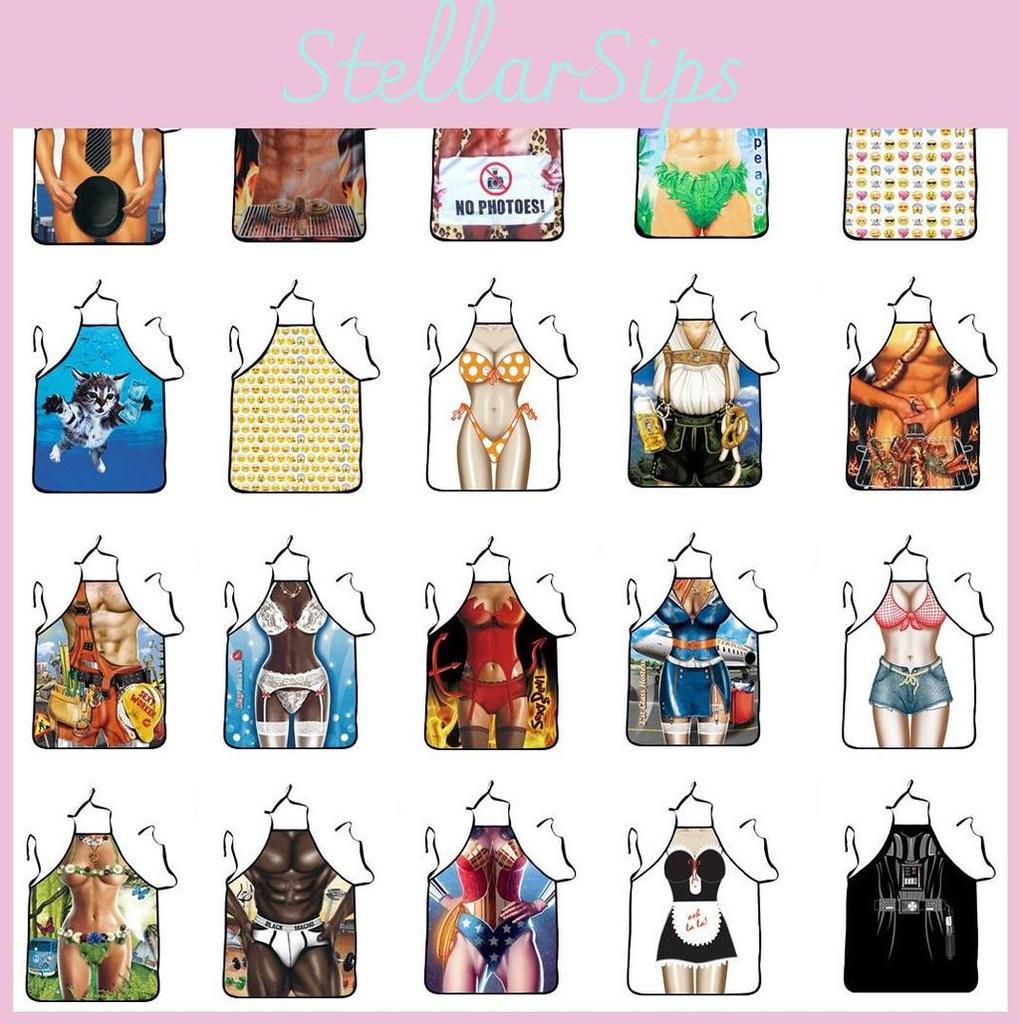 Men Superhero Women Apron Funny Novelty Chef Cooking Bbq Kitchen Cleaning Aprons