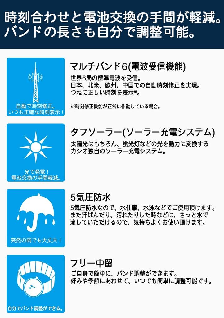 Casio Wave Ceptor Solar Silber WVA-M630TDE-1AJF Funkgesteuerte Uhr,