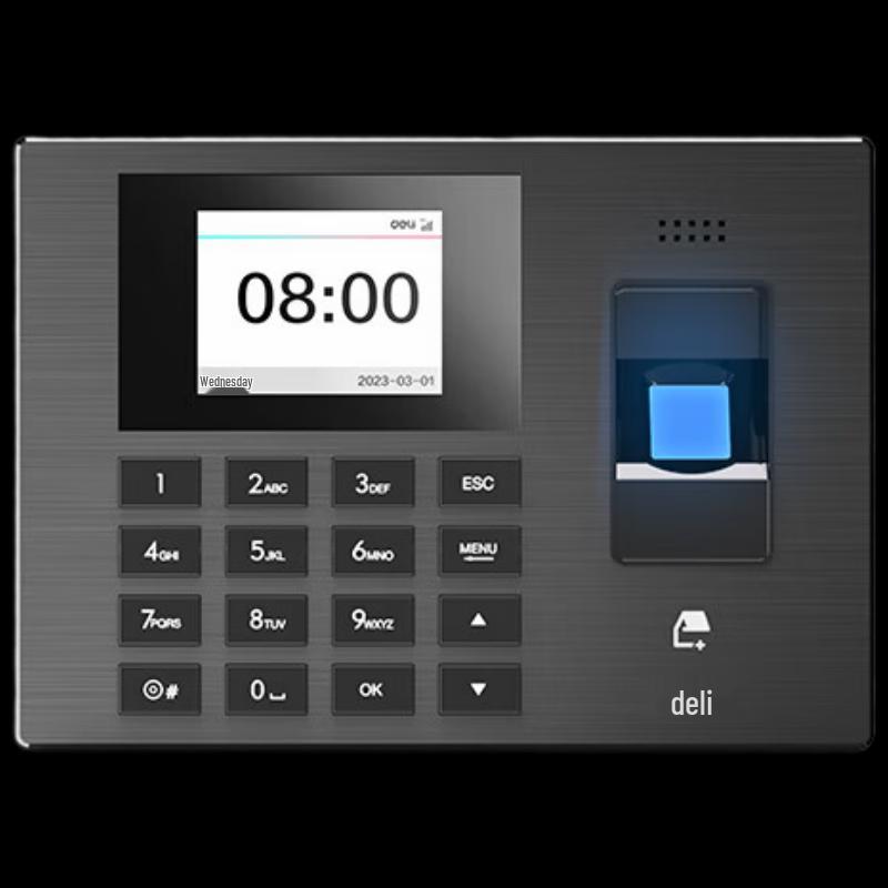 Deli Smart Cloud Fingerprint Time Clock with 4G
