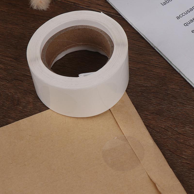 500 Buc/Rola Autocolant Transparent Scrapbooking Pentru Pachet Plic Sigilii Etichete Autocolant